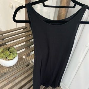 Black long tank top
